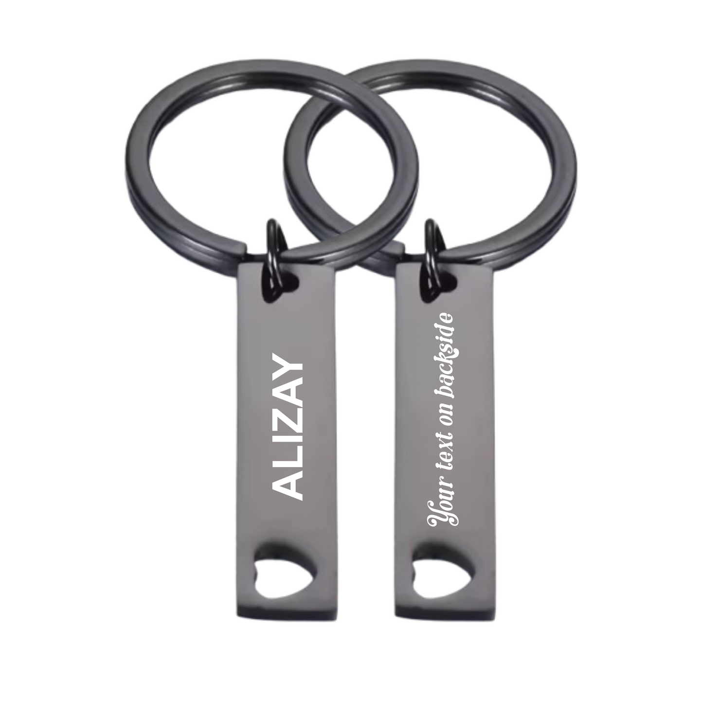 Sleaky Keyring , With front and backside engraving