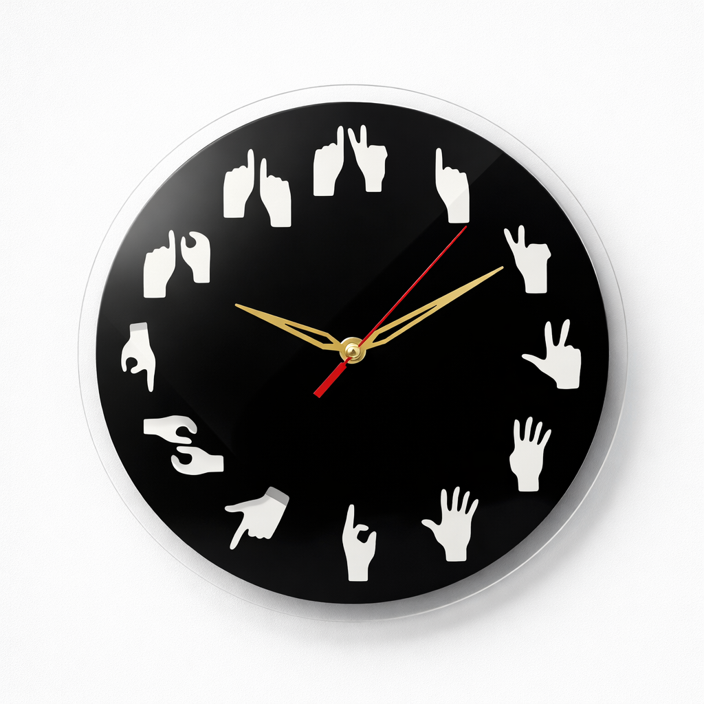Geometric Sunray Acrelic Wall Clock