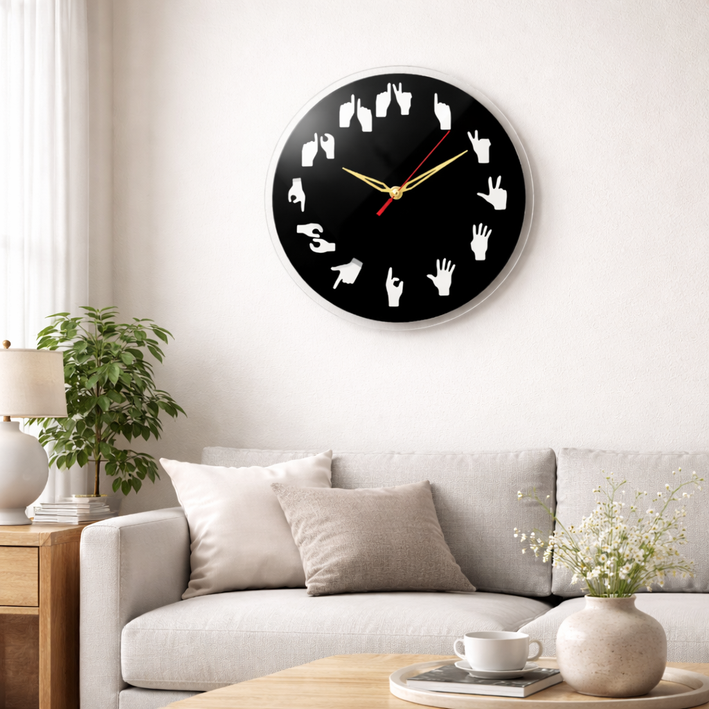 Geometric Sunray Acrelic Wall Clock