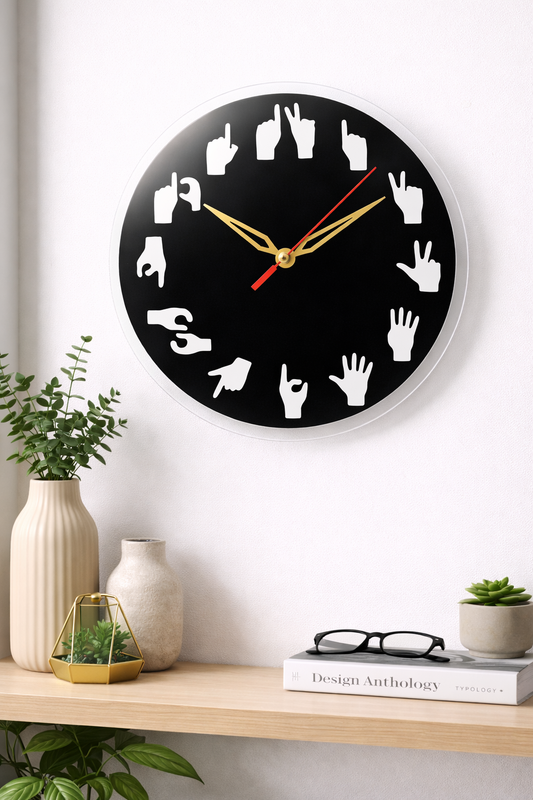 Geometric Sunray Acrelic Wall Clock