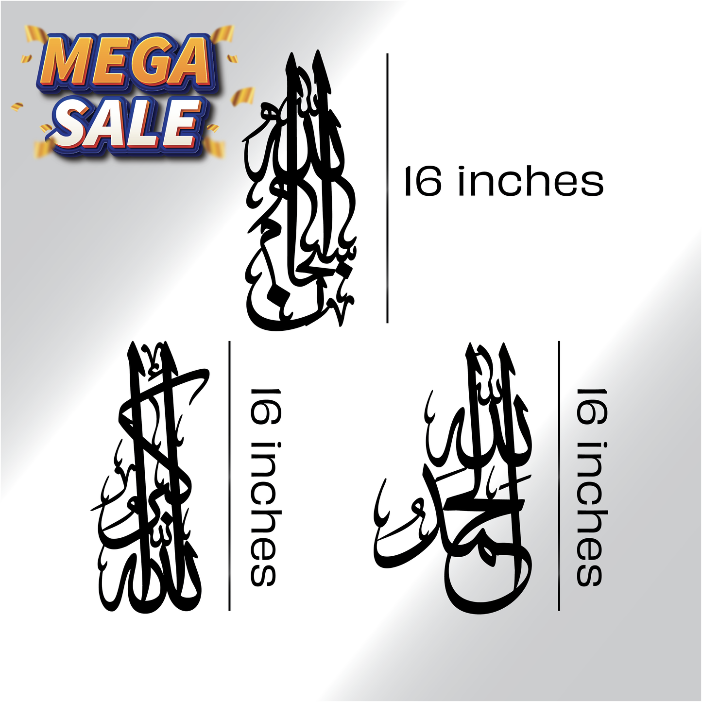Set of 3 Mega sale Kalmah Acrylic