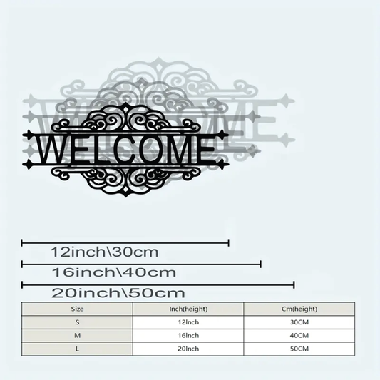 Welcome signage cnc laser cut art