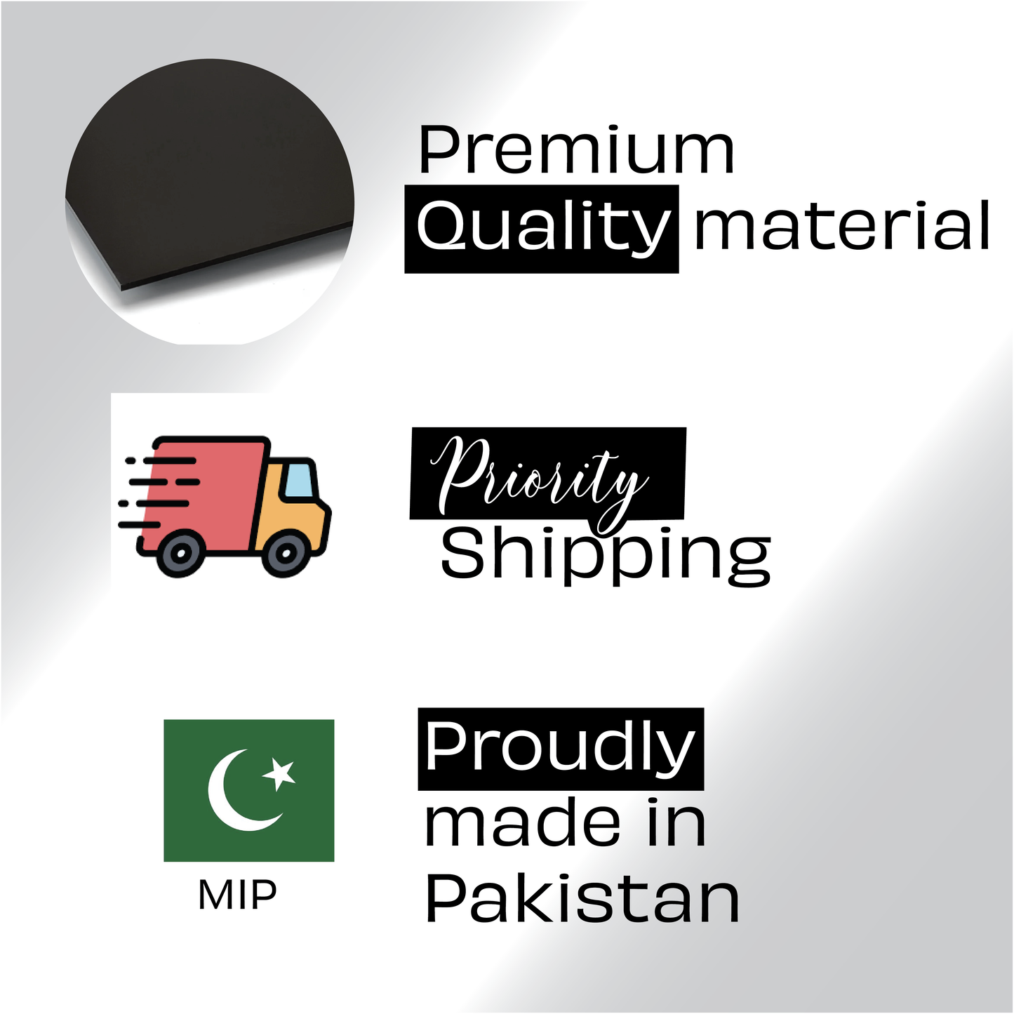 Premium acrylic Art in Silver , black and Golden