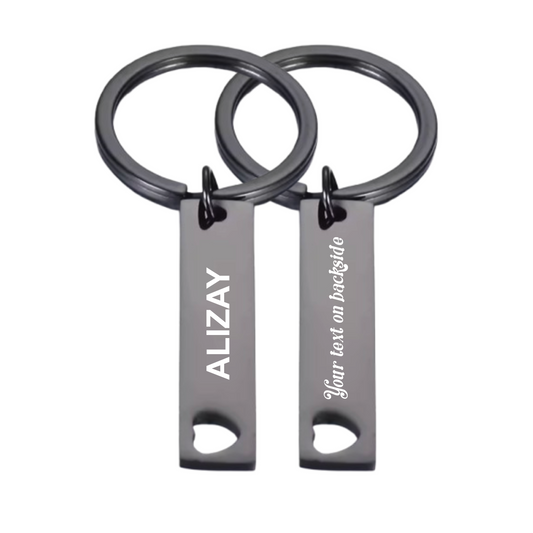 Sleaky Keyring , With front and backside engraving